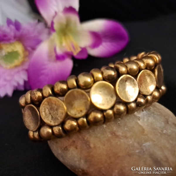 Gold-plated bracelet 2 cm