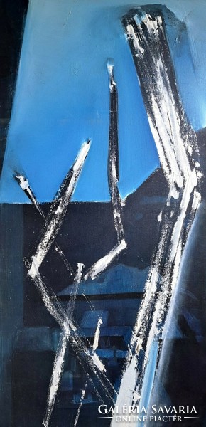 Rudolf Tóth: abstract oil painting - contemporary artist