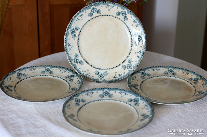 Rarity! Antique English earthenware, ford & sons, burslem  flat plates,belmont decor, per piece