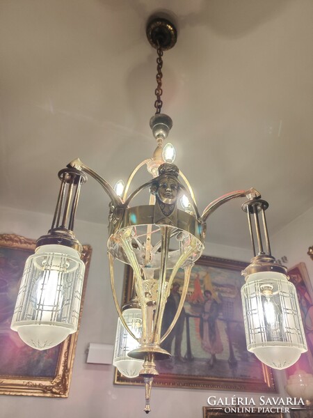 Amazing art deco/art nouveau chandelier