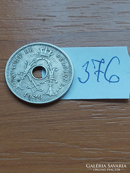 Belgium belgie 5 cemtimes 1926 copper-nickel, i. King Albert 376