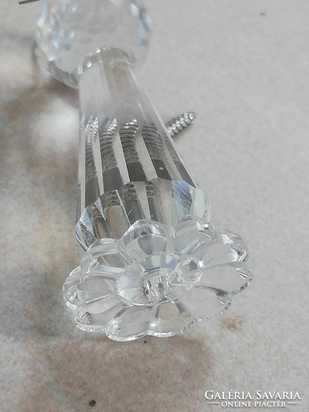 Csiszolt üveg miniatűr cica 5 cm