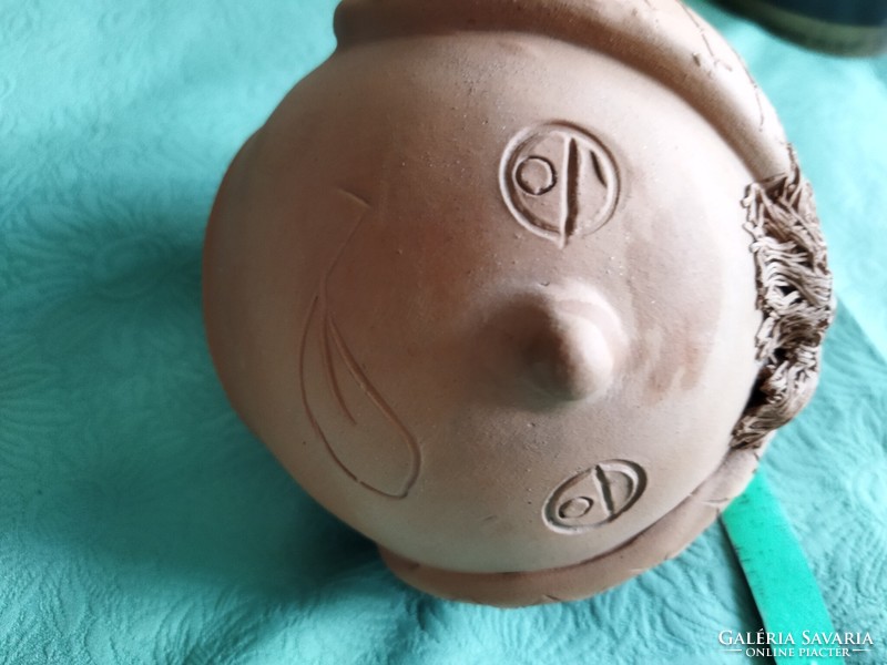 Retro ceramic head, desk stationery holder