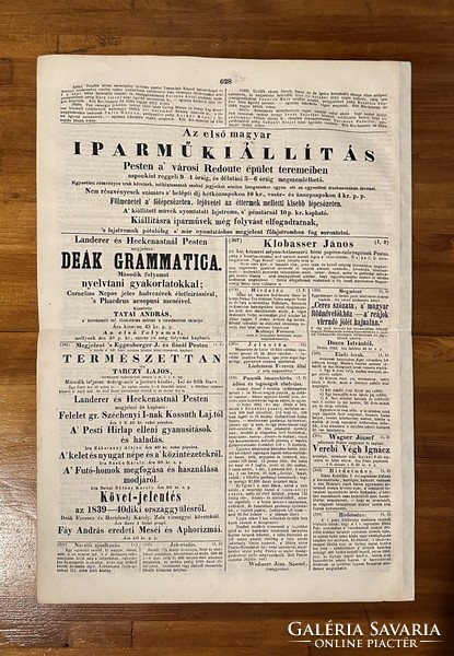 Pest newspaper 1842