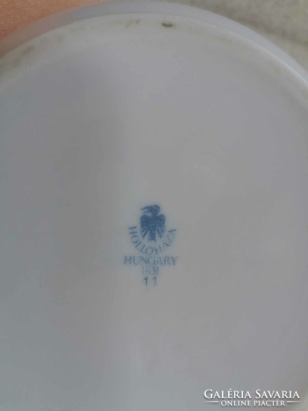 Hollóházi porcelán palack 21 cm