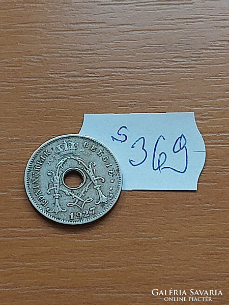 Belgium belgie 5 cemtimes 1927 copper-nickel, i. King Albert s369