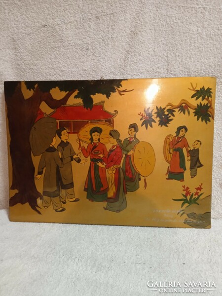 Vietnamese lacquer painting signos