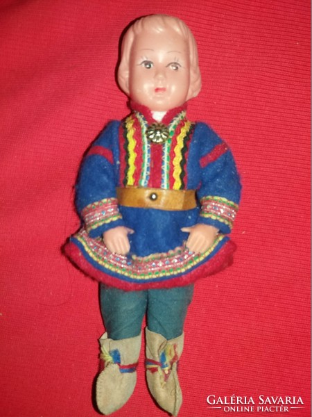 Antique 20 cm Lapland Finnish folk costume doll in good condition according to the pictures