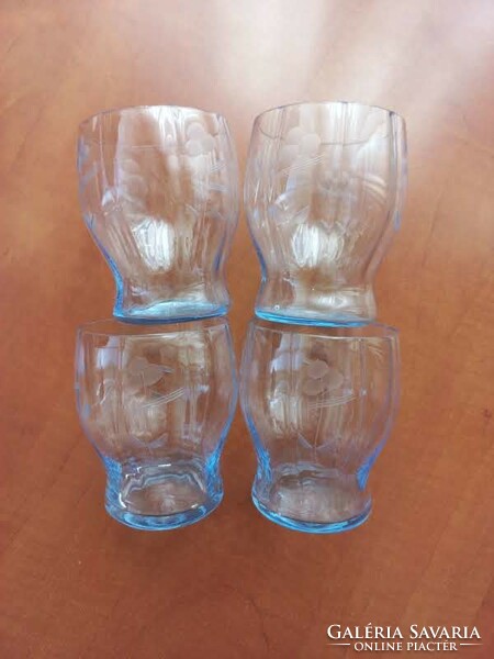 Glass water glasses 4 pcs