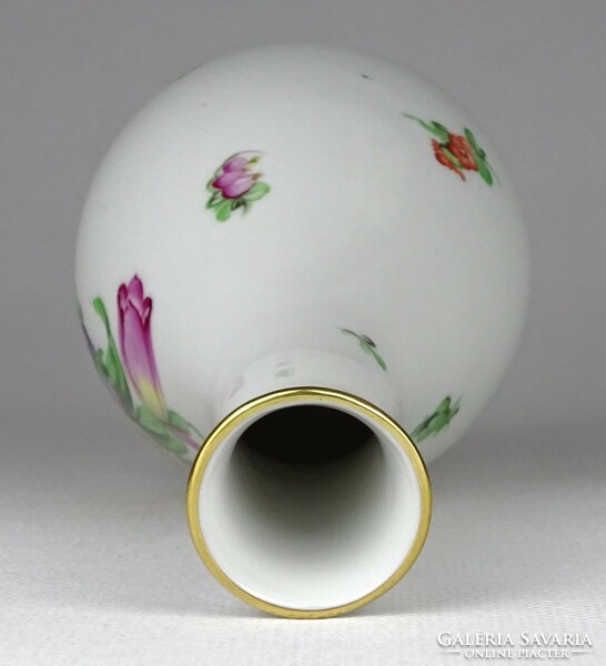 1N615 Régi tulipános Herendi porcelán váza 15.5 cm