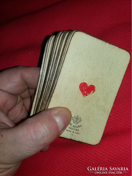 Antique small size dal negro treviso Italian poker card, 1950s, nice condition, rare