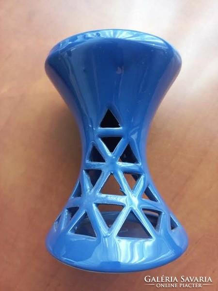 Ceramic light blue candle holder