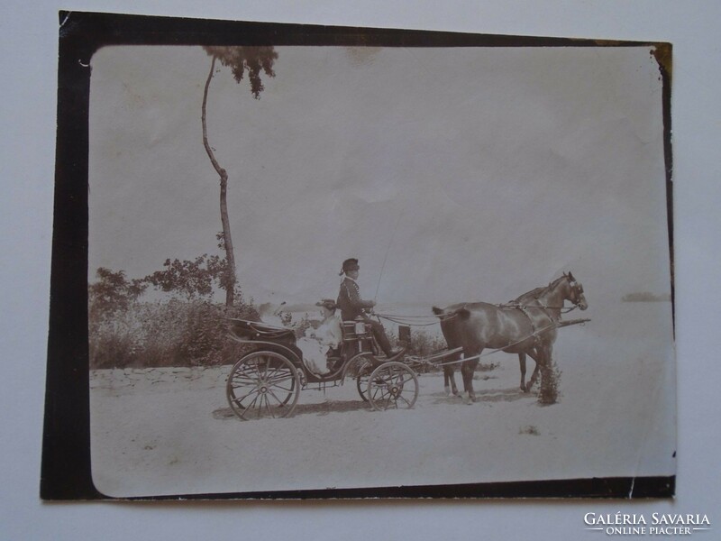 ZA275.37  Uradalmi hintó -lovakkal, kocsissal - 1890k Dr. Kuncz Jenő  Temesvár Budapest