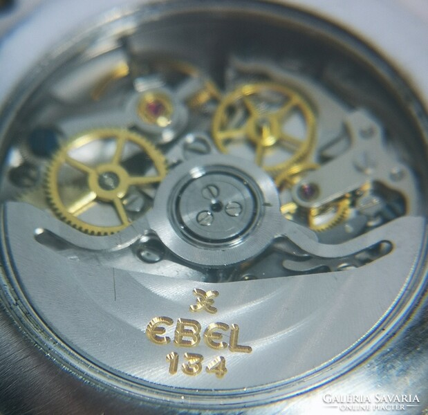 Ebel 1911 chronograph in gold - steel case, automatic zenith 400 el primero mechanism, warranty!