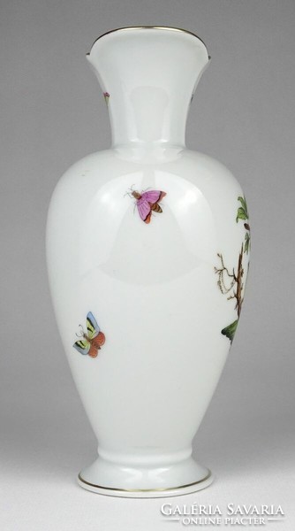 1N616 Herendi Rothschild mintás porcelán váza 19 cm