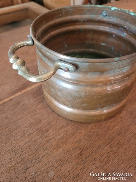 Copper flower pot