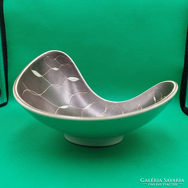 Modernist ceramic decorative bowl