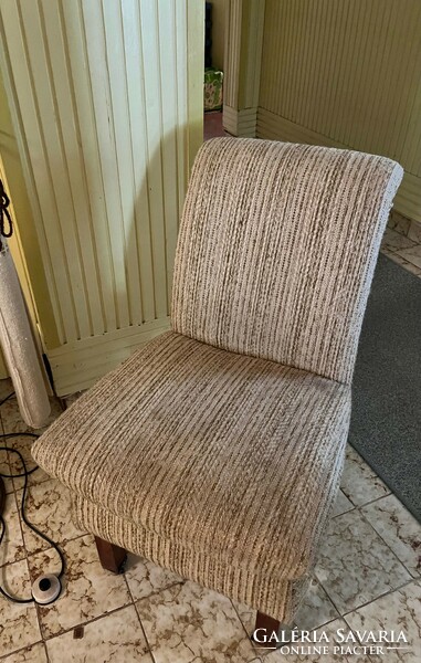 Beige fabric armchair (2 pcs)