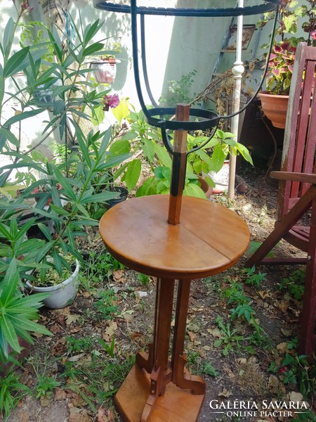 Cherry wood flower stand, statue holder