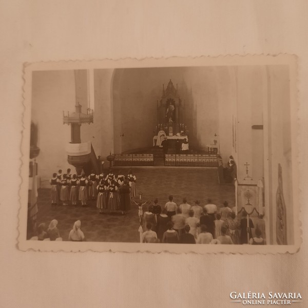 Photo taken in a Catholic church, 1930s
