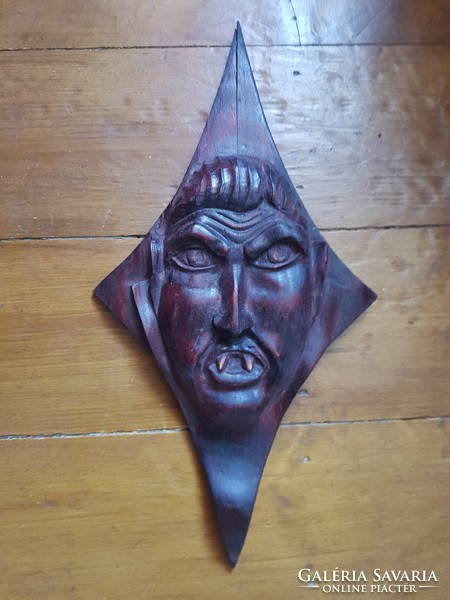 Dracula wood carving carved relief