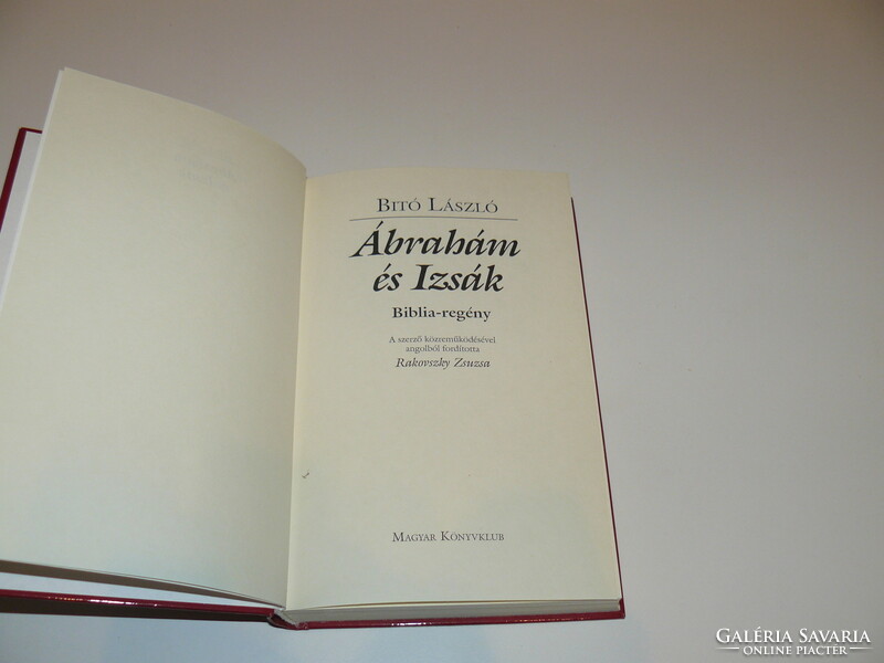 László Bitó: Abraham and Isaac Bible novel from 1998