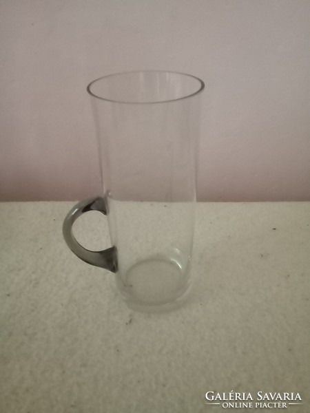 Csehszlovák üveg pohár,korsó