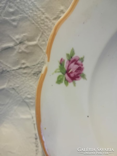 Zsolnay porcelain rosy deep plate