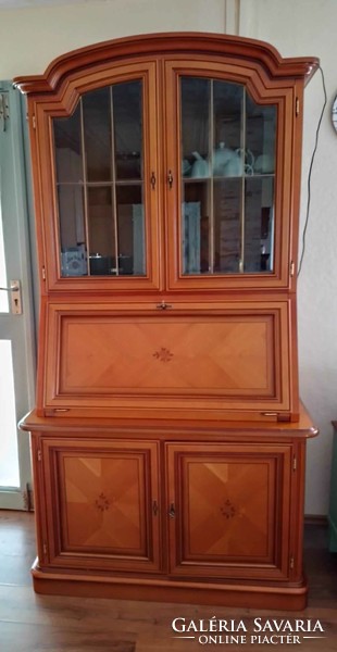 Inlaid sideboard with secretary