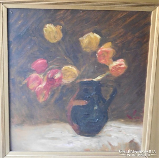 3.Ismeretlen festő: Virág csendélet