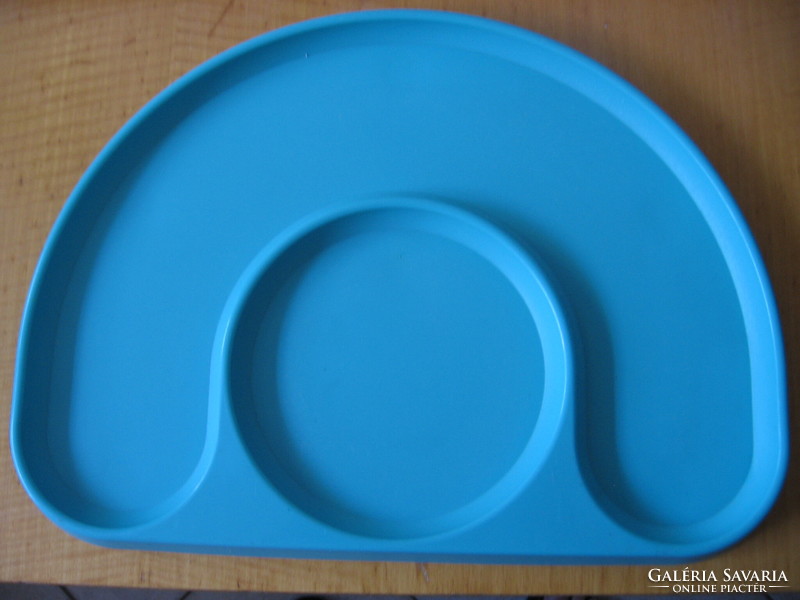 Tupperware baby food turquoise plastic tray