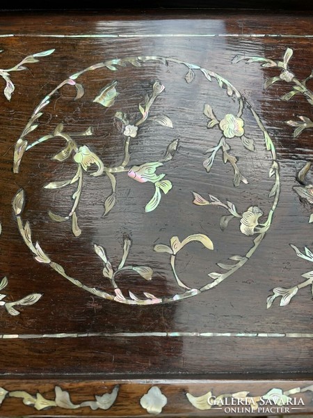 Mother-of-pearl inlaid tables