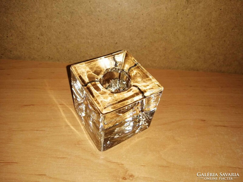 Üveg levélnehezék kocka 5,2*5,2*5,2 cm (b)