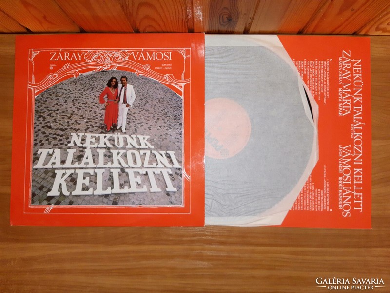 LP Bakelit vinyl hanglemez Záray Vámosi - Nekünk Találkozni Kellett