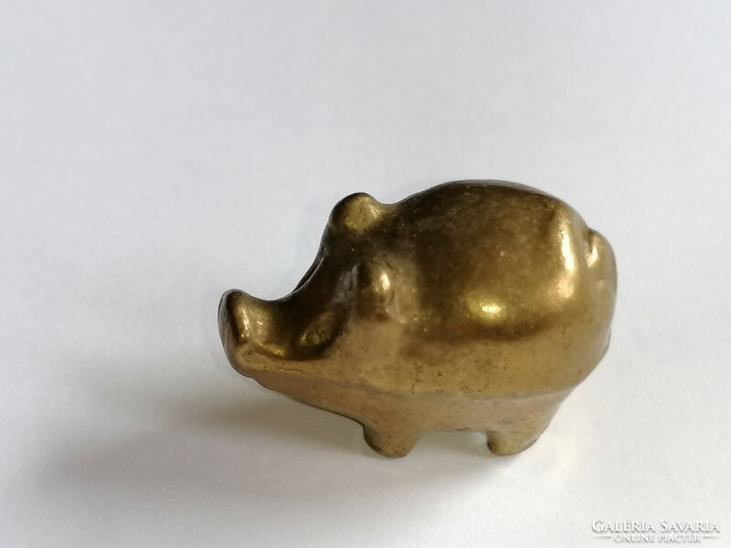 Copper lucky pig, money and wealth-bringing mascot 43.