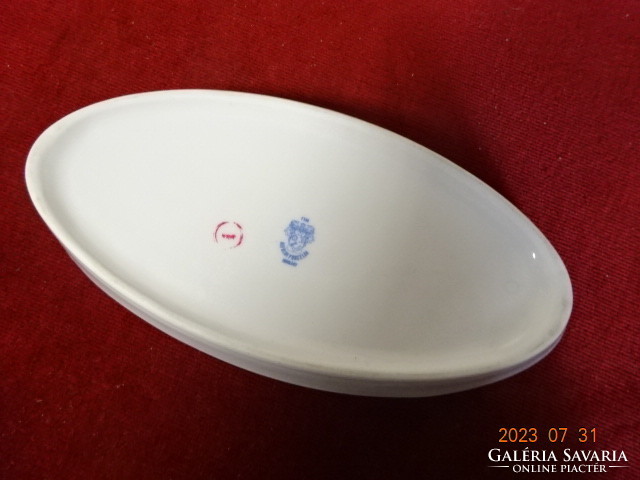 Alföldi porcelain, small bowl with blue edge, two pieces for sale. Jokai.