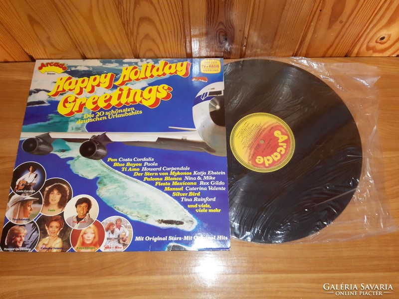 LP Bakelit vinyl hanglemez Happy Holiday Greetings