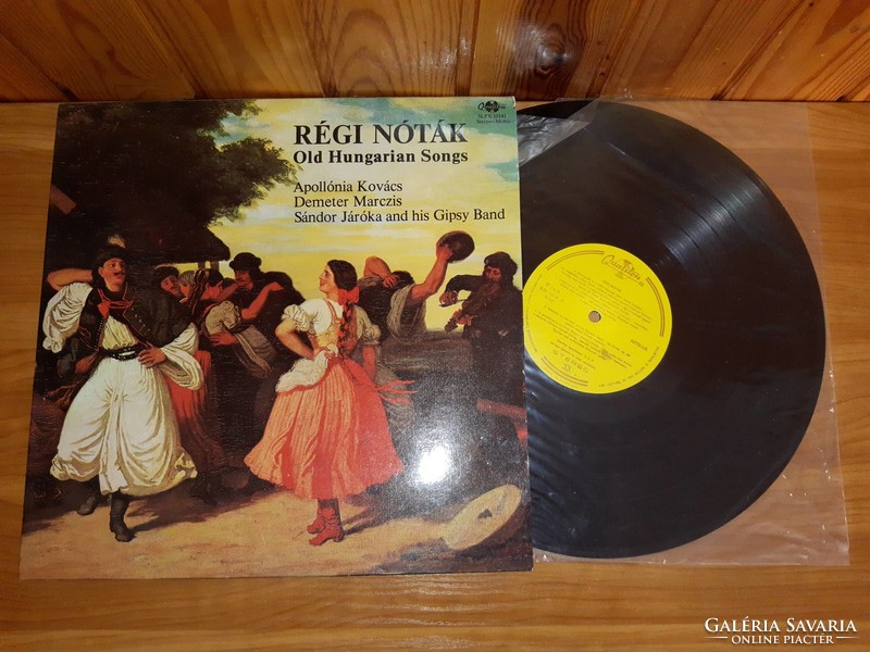 Lp vinyl record old sheet music - Apollonia Kovács, Marczis