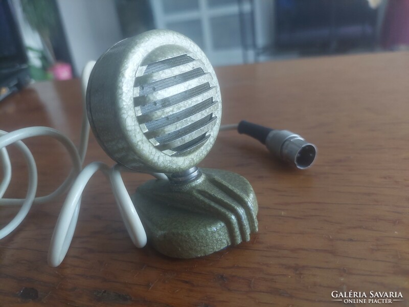 Retro rare old crystal microphone