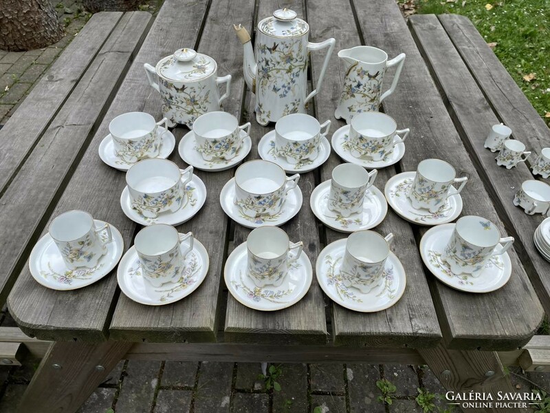 Antique French porcelain set