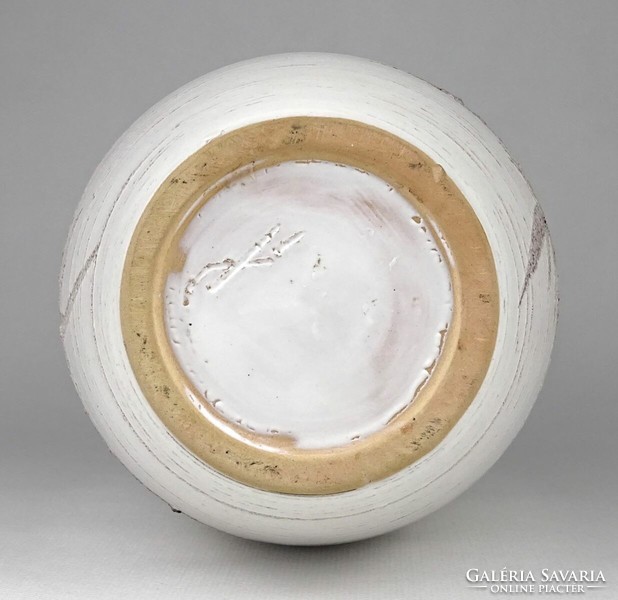 1N528 retro large marked white ceramic vase 29 cm