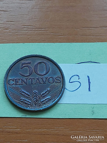 Portugal 50 centavos 1979 bronze si