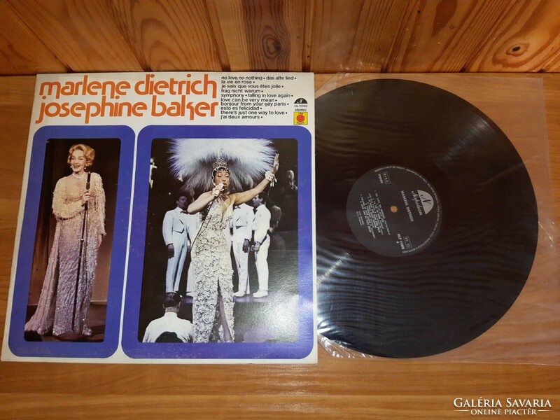 LP Bakelit vinyl hanglemez Marlene Dietrich - Josephine Baker