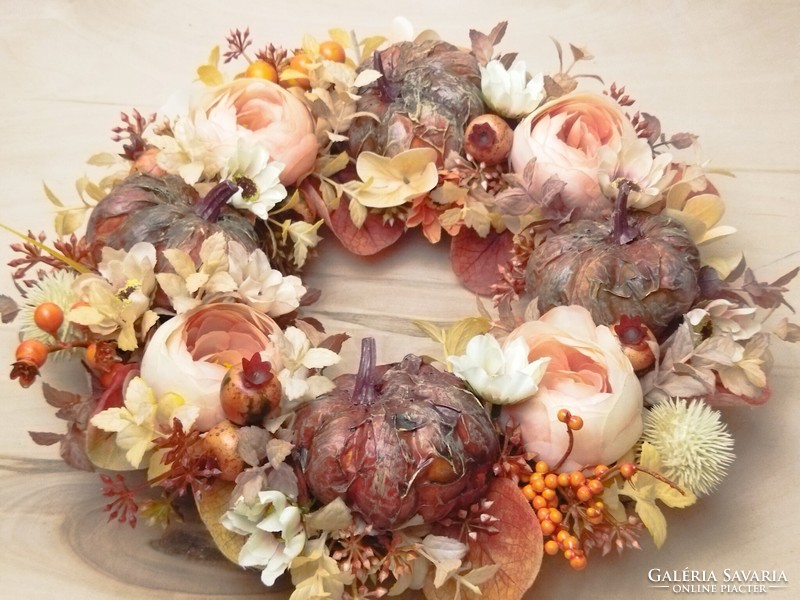 Autumn wreath, knocker, decoration, door decoration 34 cm