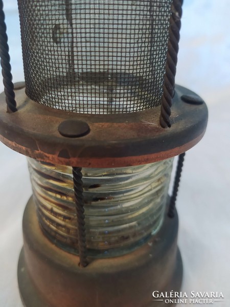 Antik bányász karbid lámpa