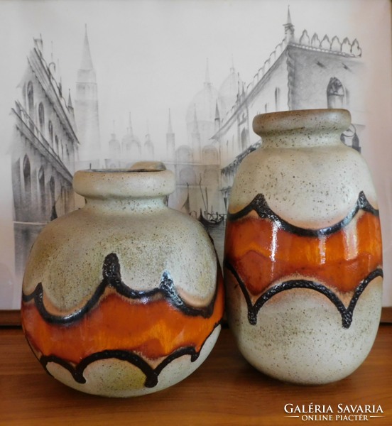 Scheurich mid century ceramic vase family