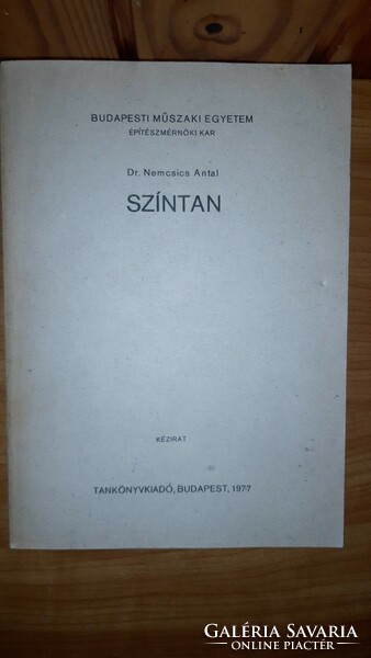 Dr. Nemcsics Antal - Színtan - 1977 - BME Építészmérnöki kar könyv