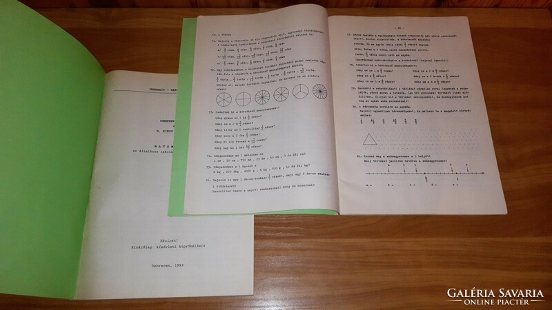 Intenzív variációs tanulás, Matematika és példatár, 5. osztály 1.félév könyv