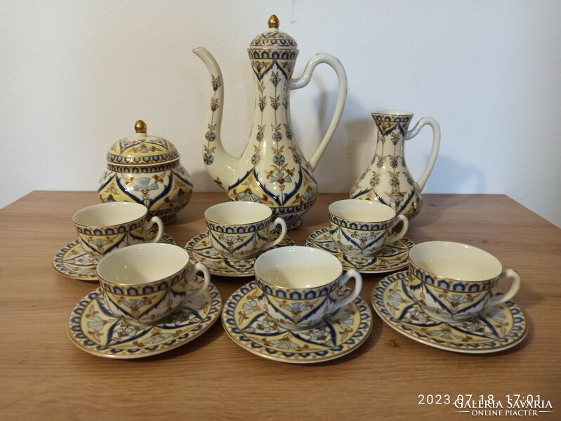 Zsolnay Perzsa kávéskészlet