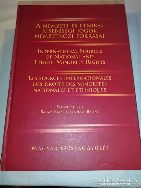 Katalin Balázs - Bálint Ódor: international sources of national and ethnic minority rights